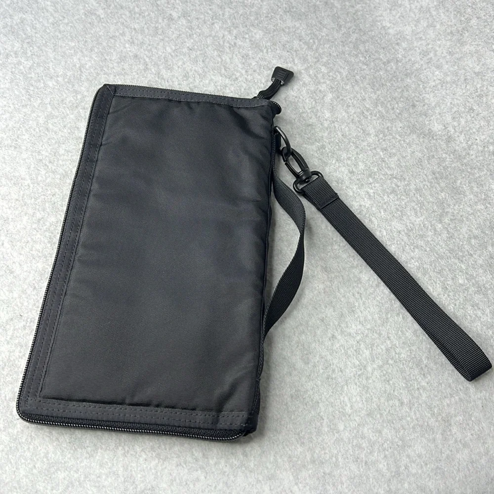 Vintage LL Bean Black Travel Wallet Wristlet Gorpcore Clutch Bag Car Organizer